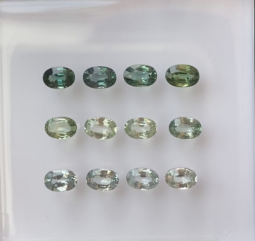 0.50ct Calibrated Oval Madagascar Green Sapphire (6x4mm) CS155(BG)