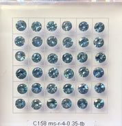 0.35ct Calibrated Round Montana Sapphire (4.0mm)