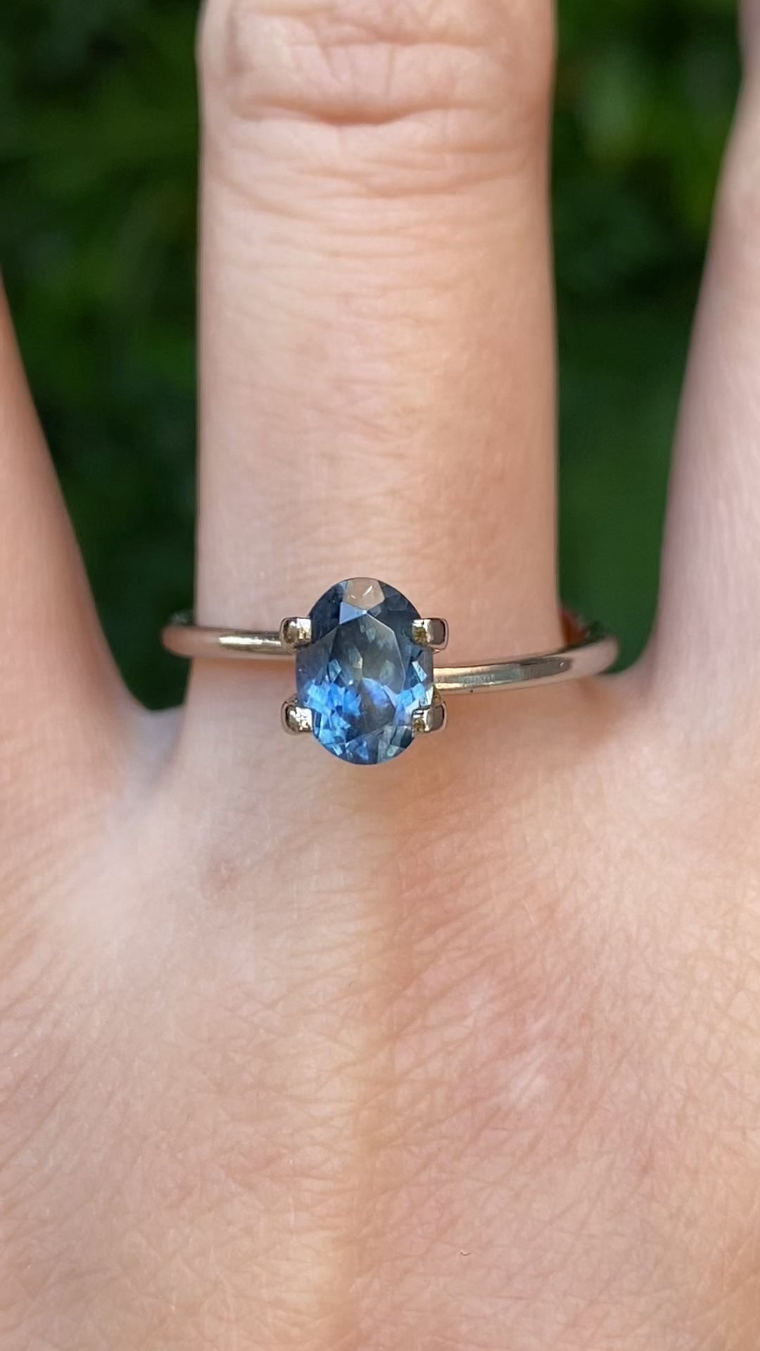 1.35ct Oval Cut Blue Montana Sapphire SO690