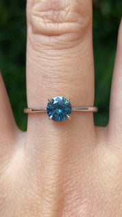 Nina Ring, 0.91ct Montana Sapphire