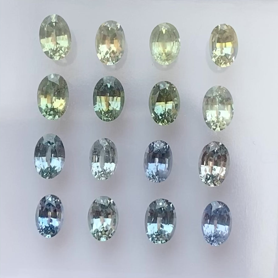 0.70-0.80ct Calibrated Oval Montana Sapphires (6.5mm) CS301