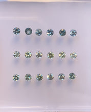 0.15ct Calibrated Round Montana Sapphires Green (2.9mm) CS135