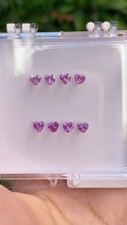 0.30ct Calibrated Heart Madagascar Pink Sapphire (4.0mm) CS233-2