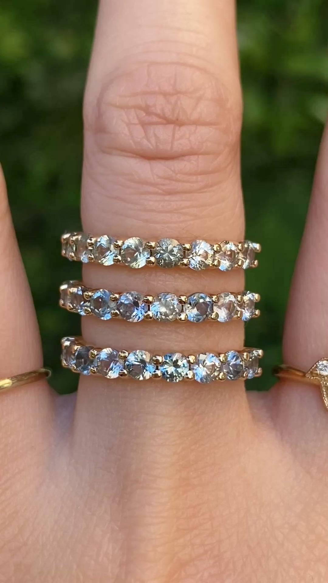 Lydia Montana Sapphire Band | 14K Gold, 3.0mm -1.30ctw