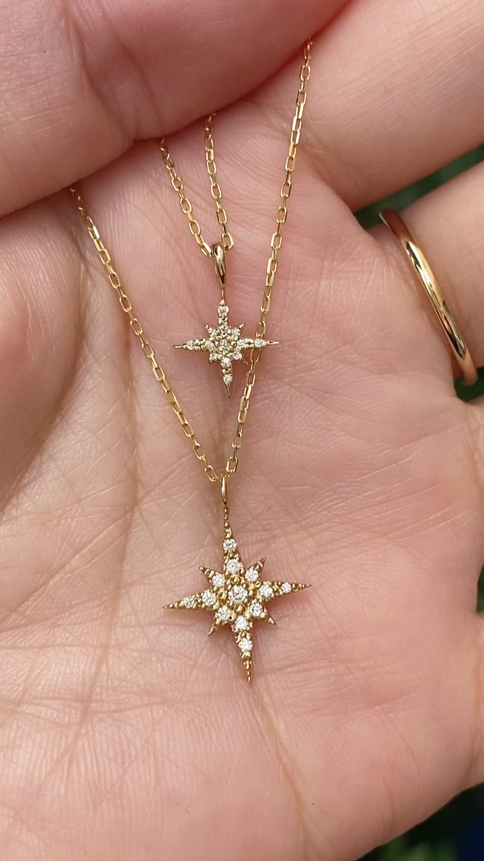 Starburst Diamond Charm 10mm