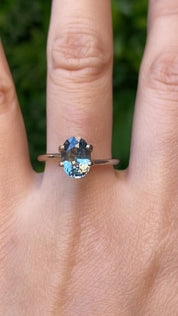 2.26ct Oval Cut Light Blue Green Madagascar Sapphire SO607