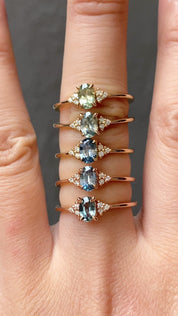 Teresa Ring, 0.60ct Montana Sapphire