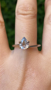 1.08ct Pear Cut Light Blue Madagascar Sapphire SF374