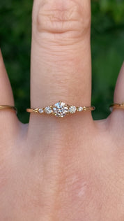 Estel Fleur Ring, 0.25ct Diamond