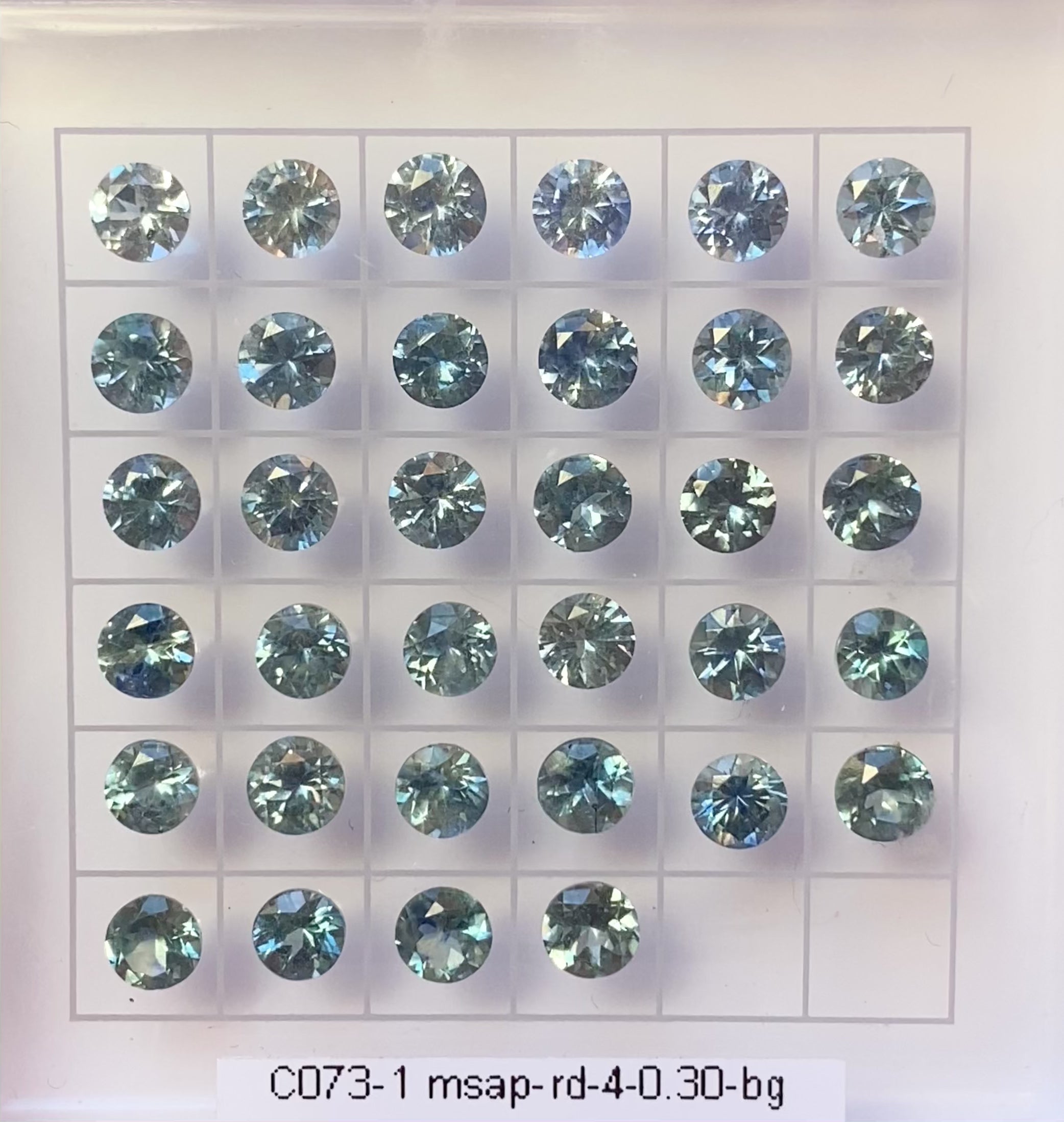 0.30ct Calibrated Round Montana Sapphires (4.0mm)