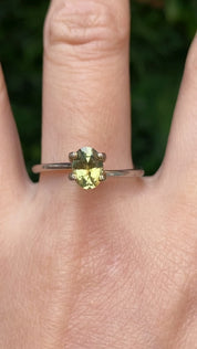 1.03ct Oval Parti Green Yellow Montana Sapphire SO721