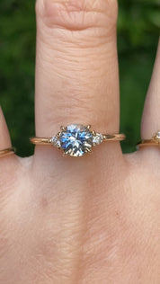 Emilie Ring, 1.23ct Montana Sapphire