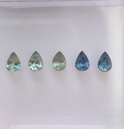 0.60-0.70ct  Calibrated Pear Montana Sapphires (7.0mm)
