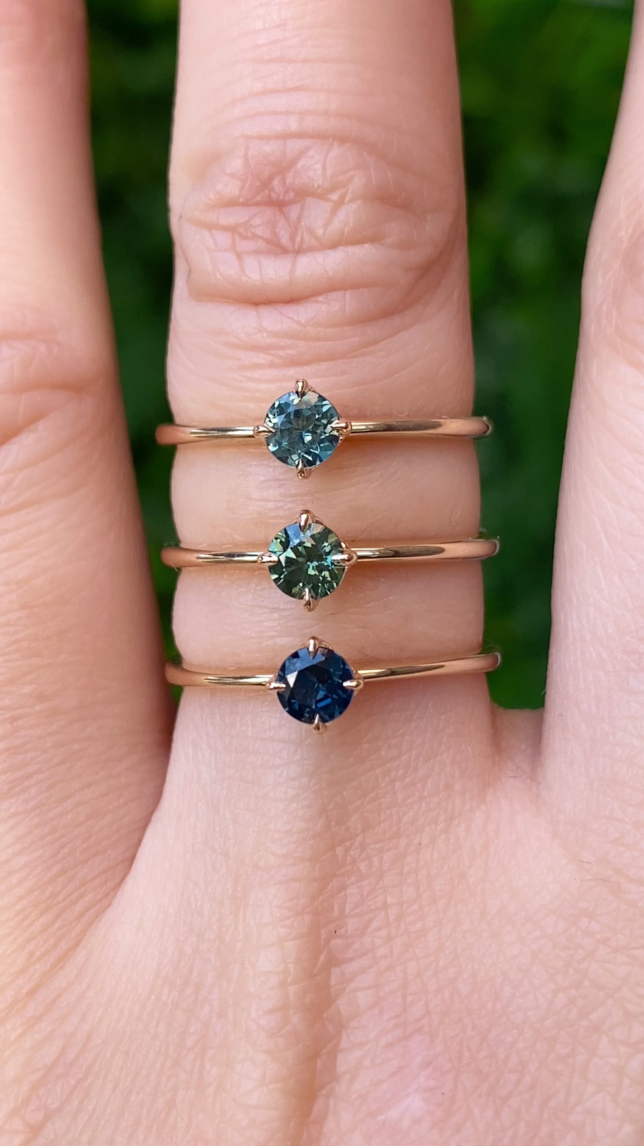 アリスリング ・0.35ct・クイーンズランド産サファイア・K14YG