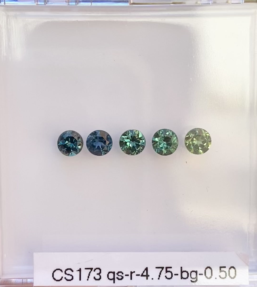 4.75mm 0.55ct サファイア クイーンズランド産 CS173