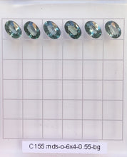 0.55ct Calibrated Oval Unheated Sapphires (6.0mm)