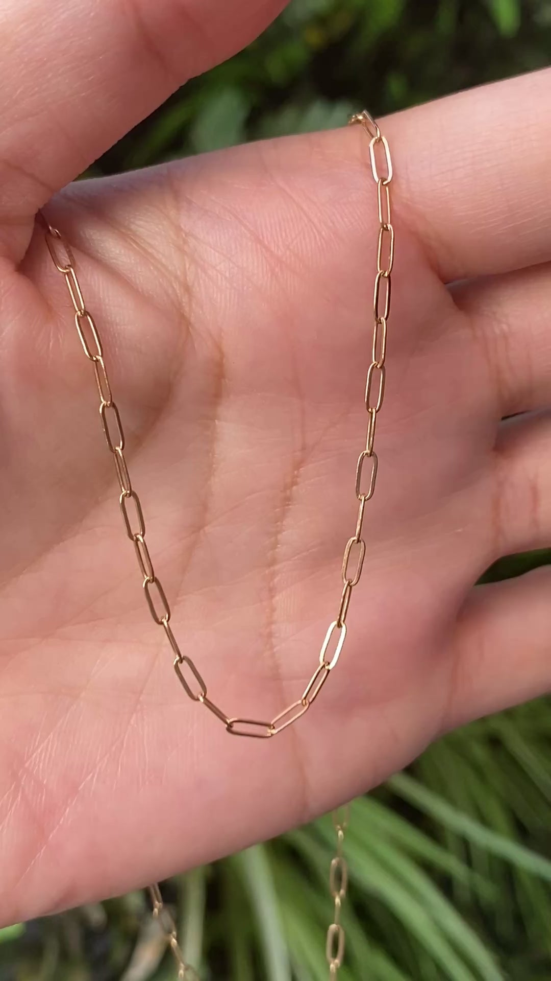 14K Gold Paperclip Chain 2.1mm