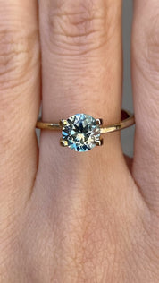 1.49ct Round Cut Parti Mint Blue Green Montana Sapphire SR255