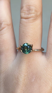 1.71ct Round Cut Parti Green Yellow Australian Sapphire SR298