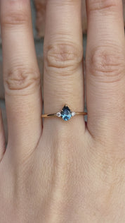 Emilie Ring, 0.45ct Montana Sapphire