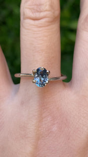 1.03ct Oval Cut Blue Montana Sapphire SO702