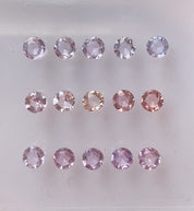 0.25ct Calibrated Round Madagascar Pink Purple Sapphires (4.0mm) CS316