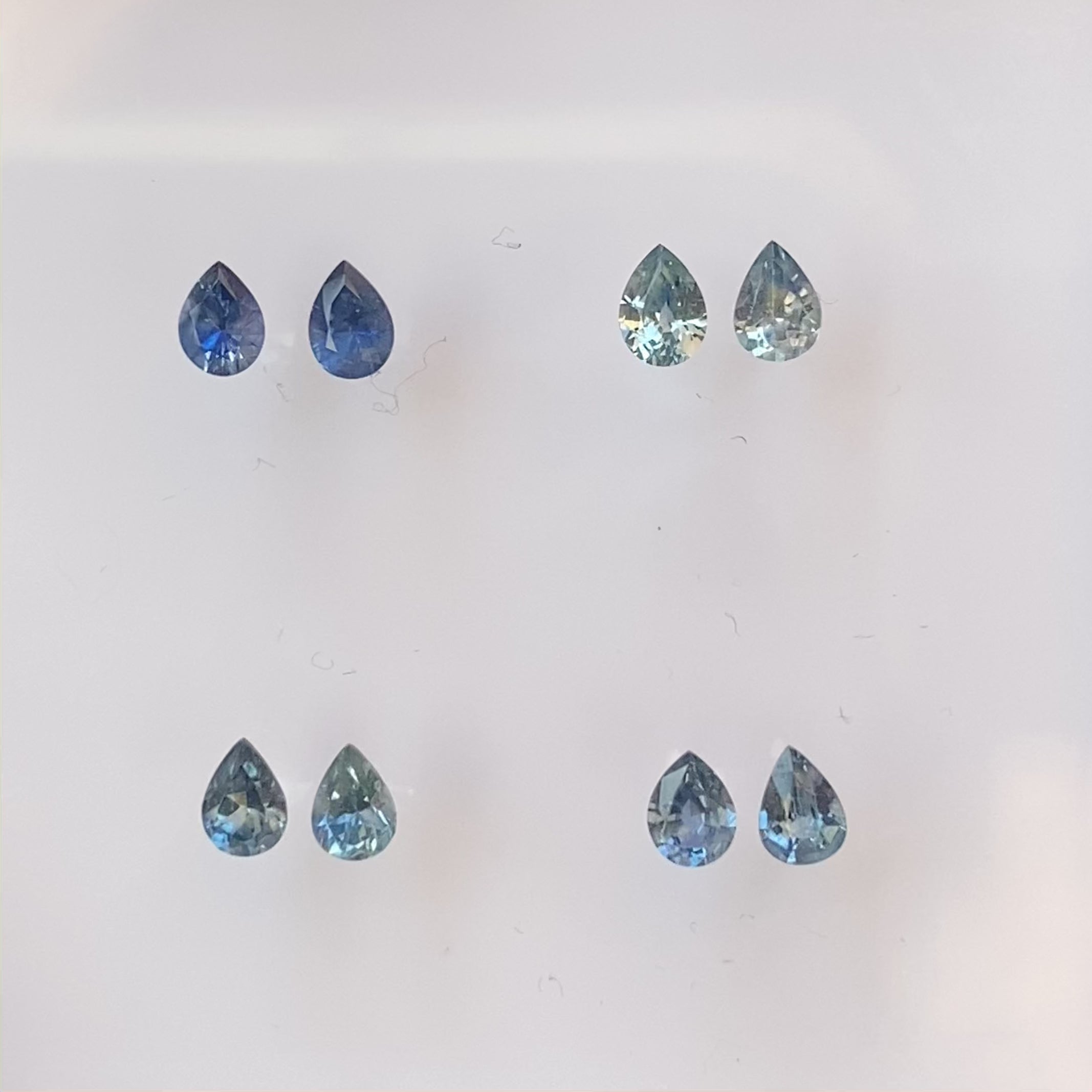 0.30ctw Calibrated Pear Montana Sapphires (4.0mm) CS063 | Pair