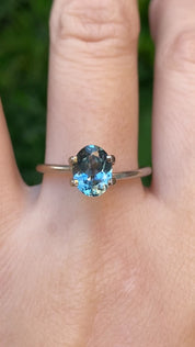 1.49ct Oval Cut Blue Montana Sapphire SO696