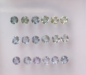 0.25ct Calibrated Round Madagascar Blue Green Sapphires (4.0mm) CS317