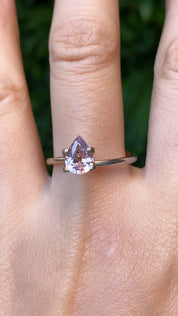 1.11ct Pear Cut Pink Madagascar Sapphire SF378