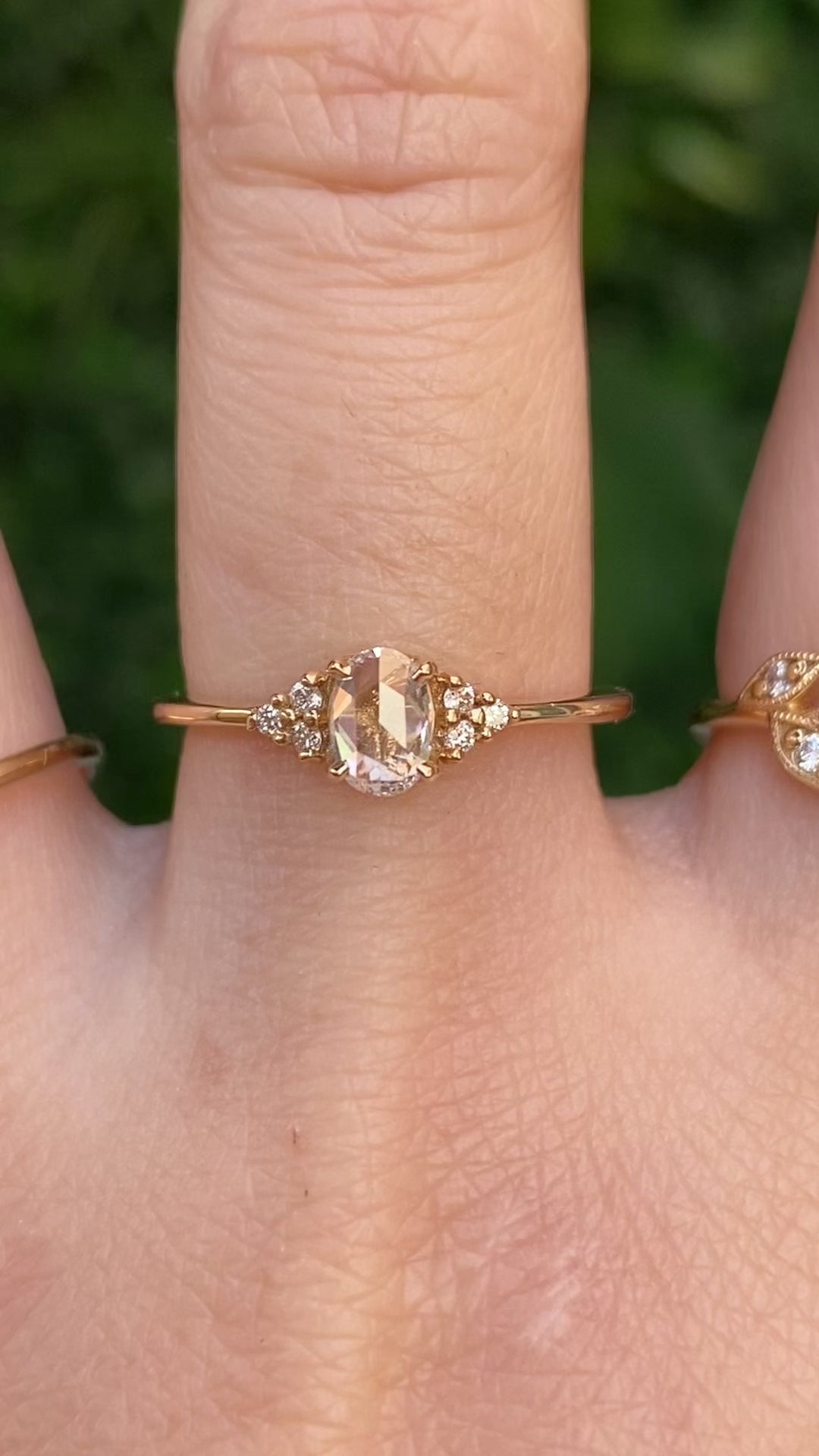 Teresa Ring, 0.45ct Rose Cut Diamond