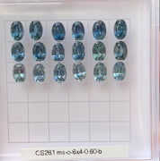 0.60ct Calibrated Oval Montana Sapphires (6.0mm) CS261