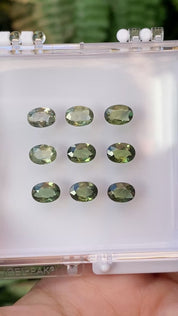 0.70ct Calibrated Oval Green Sapphire (7x5mm) CS340