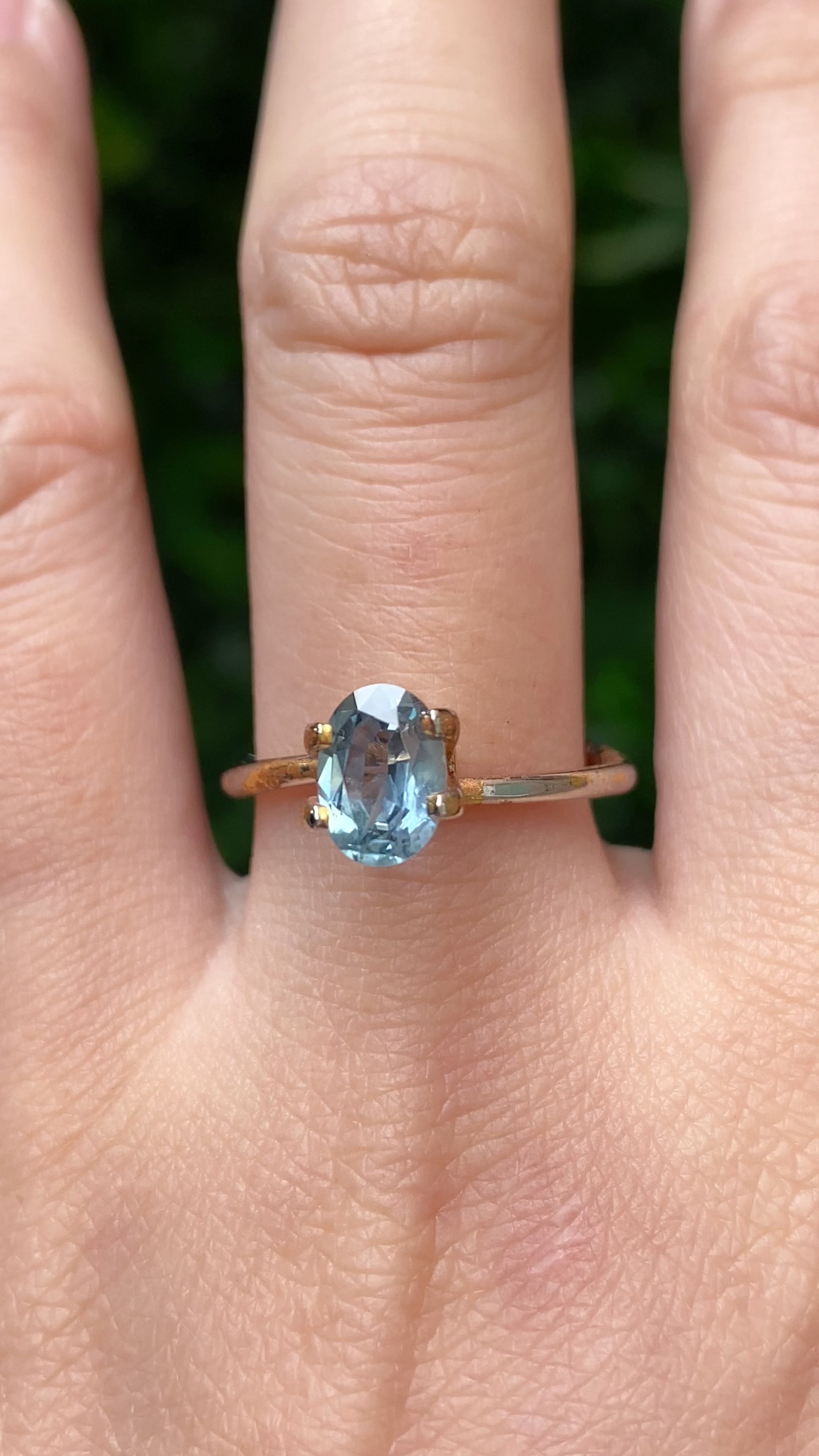 1.36ct Oval Cut Light Blue Montana Sapphire SO453