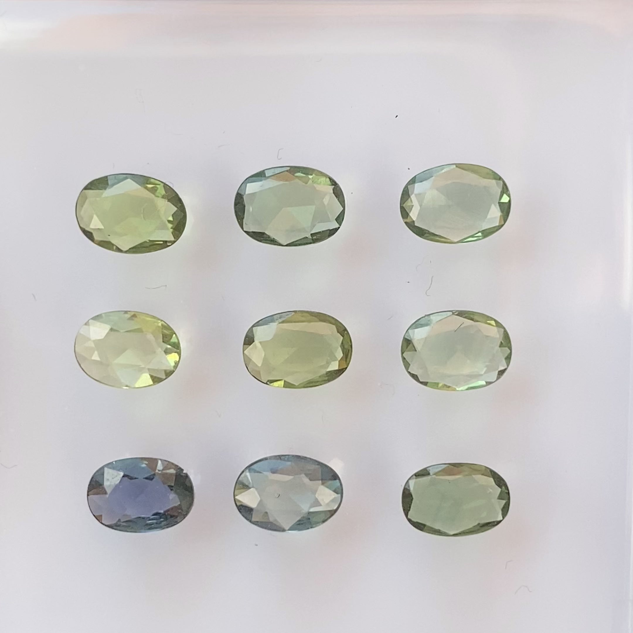 Estel Bezel Ring, 0.60ct Unheated Green Sapphire