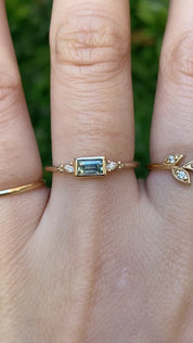 Estel Bezel Ring, 0.50ct Montana Sapphire