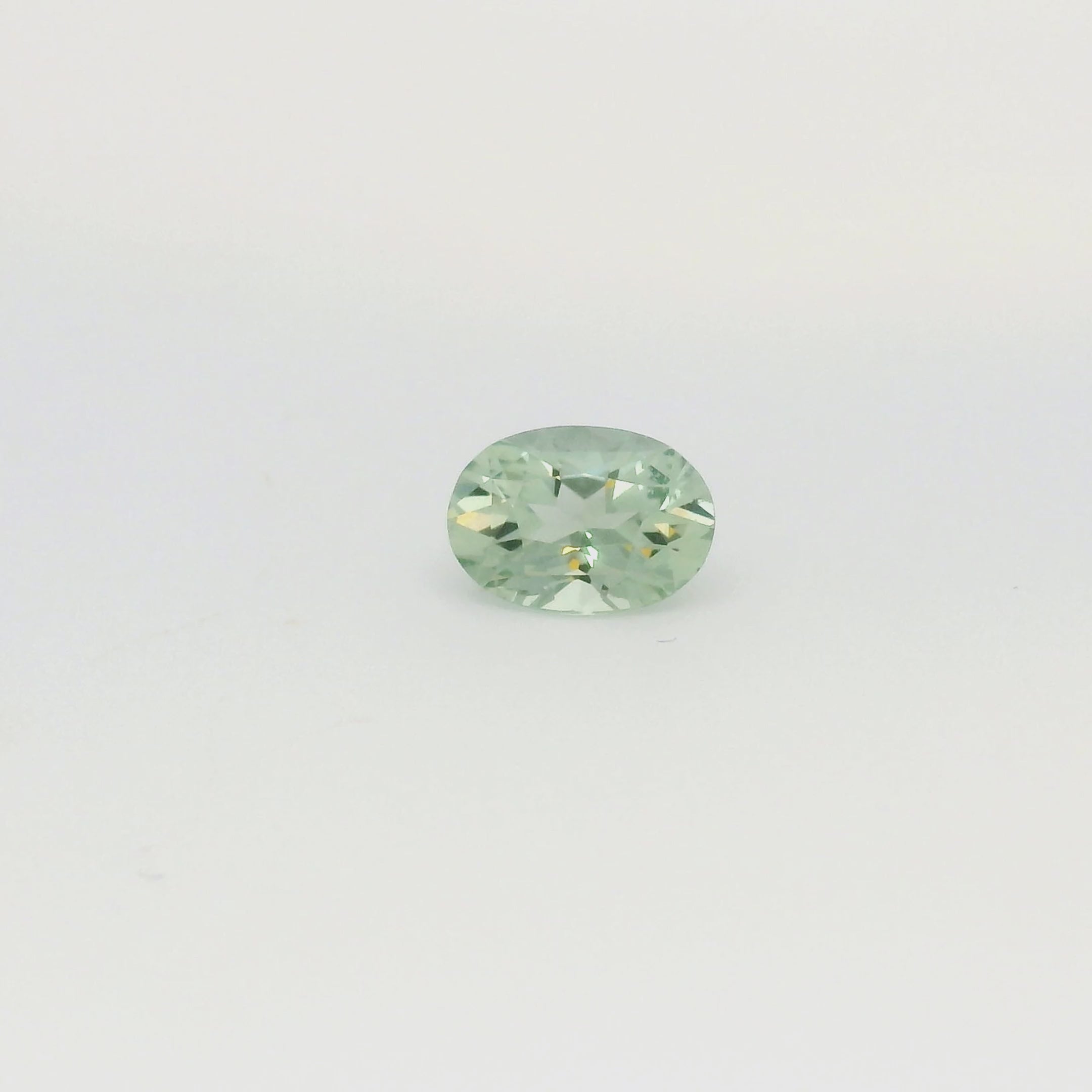 2.23ct Oval Cut Light Blue Green Madagascar Sapphire SO608
