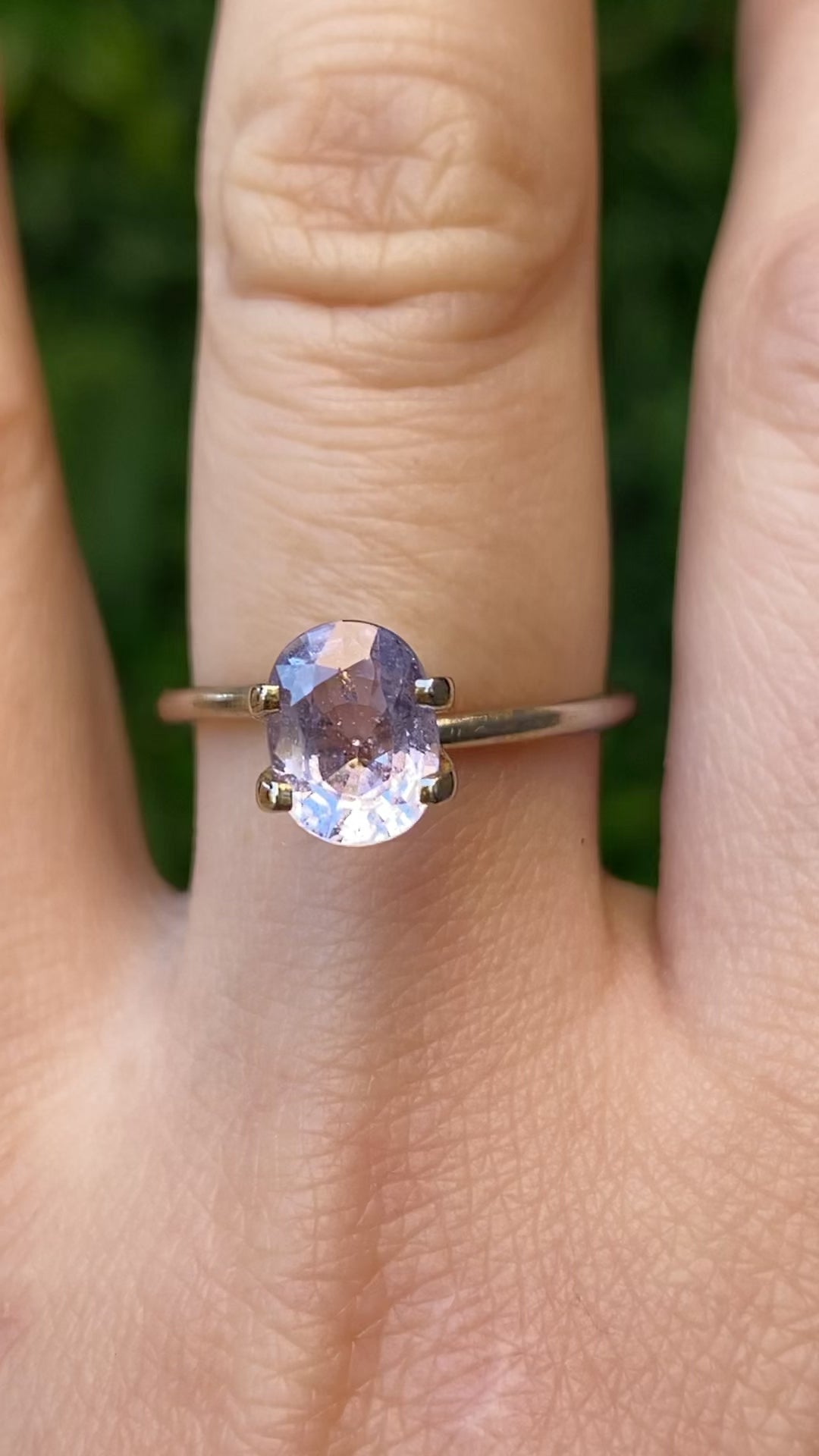1.62ct Oval Cut Lavender Blue Madagascar Sapphire so629