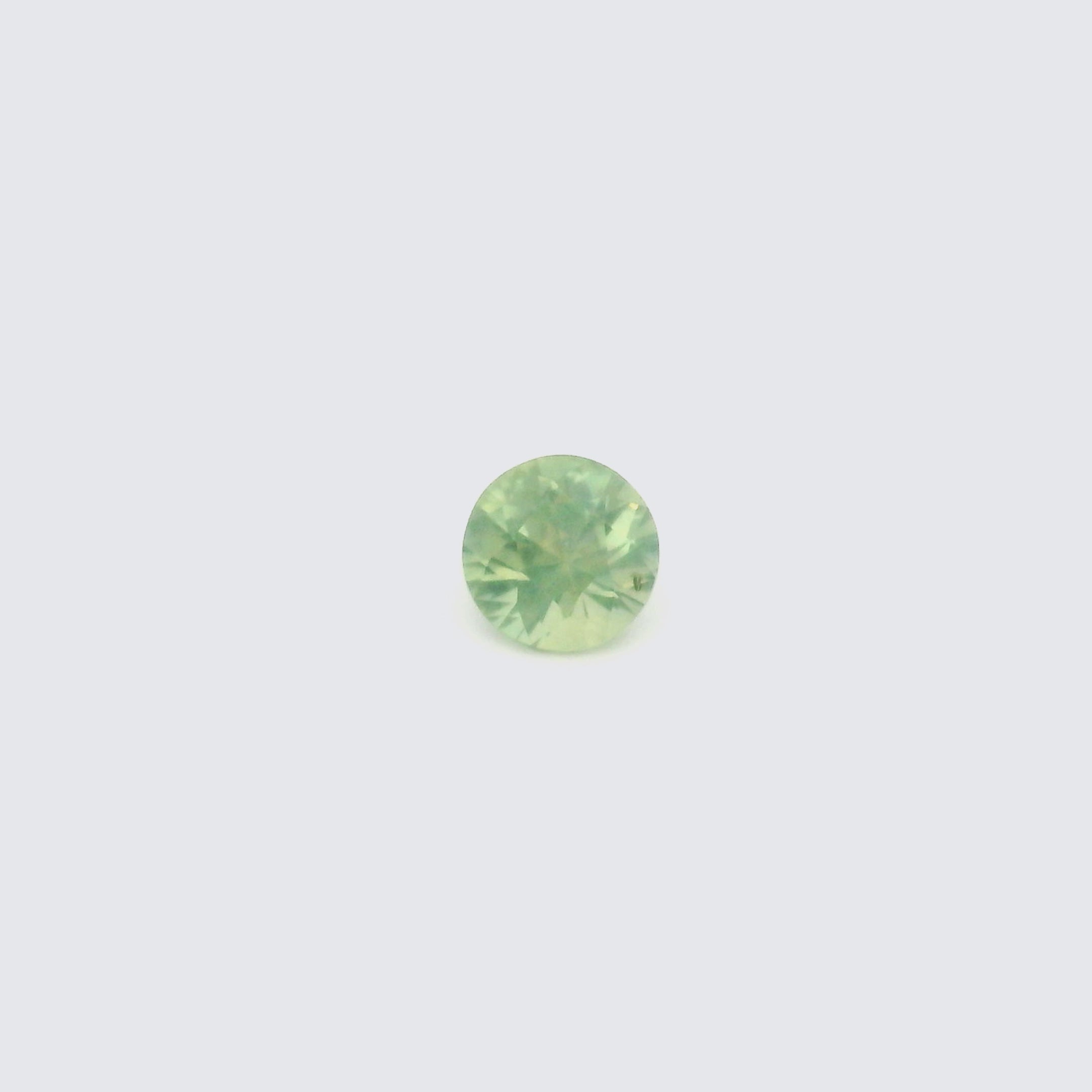 1.25ct Round Cut Green Montana Sapphire SR416