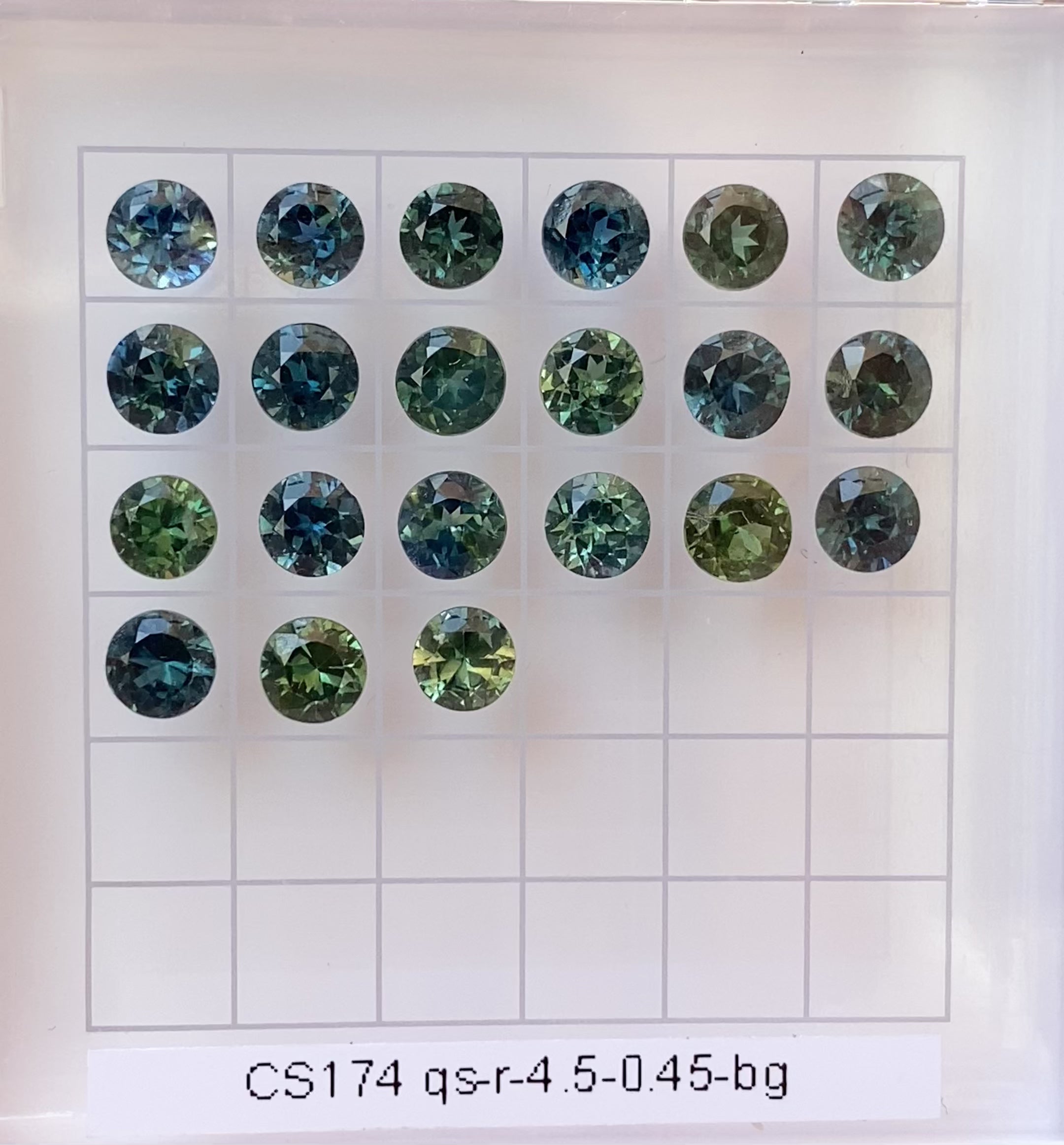 0.45ct Calibrated Round Queensland Sapphires (4.5mm) CS174