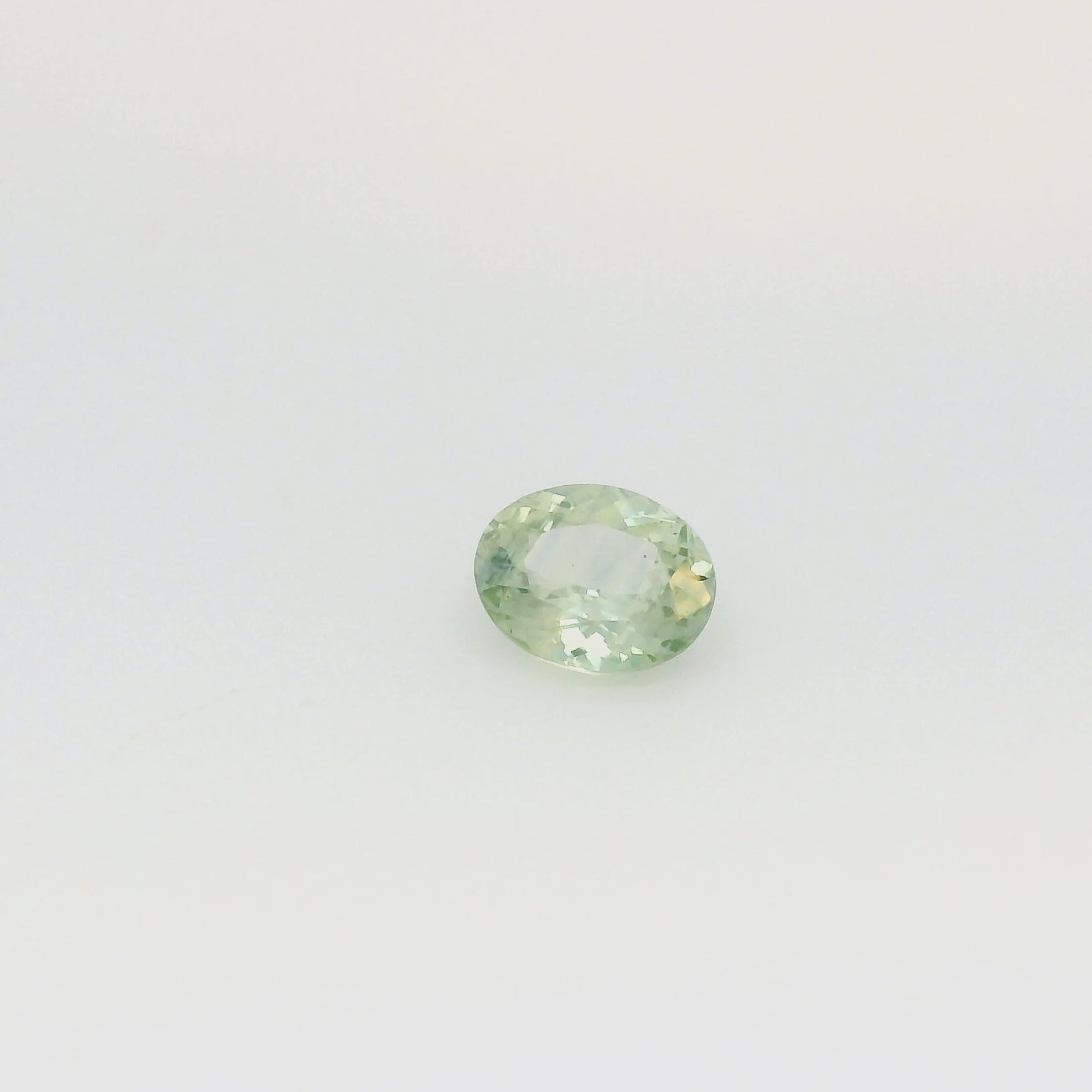 1.97ct Oval Cut Light Green Madagascar Sapphire SO611