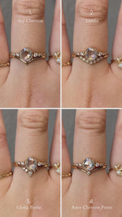 Mila Ring, 1.01ct Rose Cut Diamond, 14k Yellow Gold, GIA Certified (One of a kind)