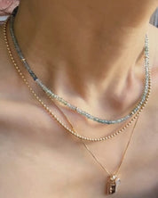 Montana Sapphire Beaded Necklace