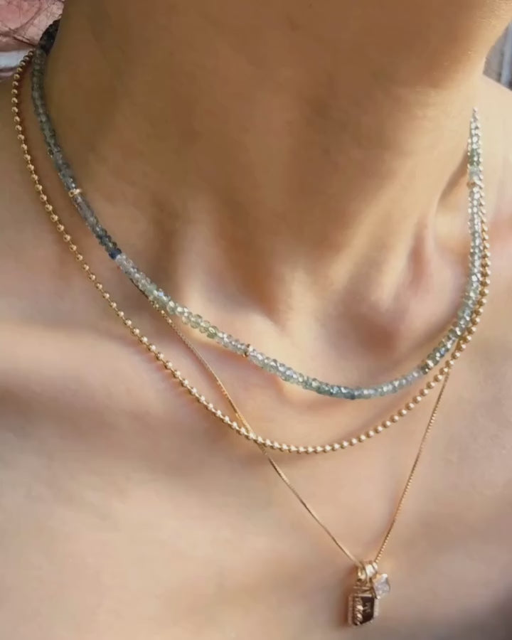 Montana Sapphire Beaded Necklace