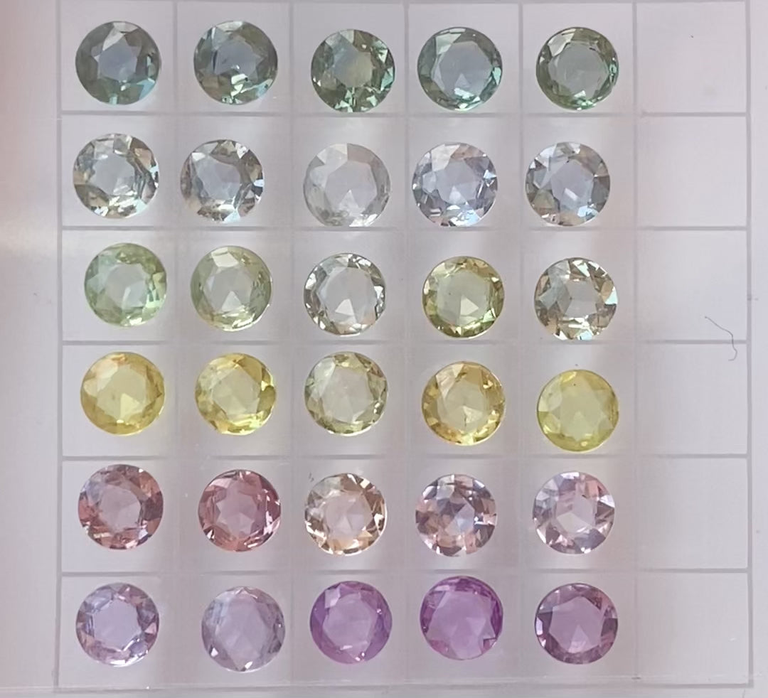 0.35ct Calibrated Round Madagascar Sapphires (4.5mm) CS004