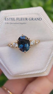 Estel Fleur Grand Ring, 2.46ct Queensland Sapphire