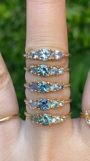 Droplets Sapphire Ring