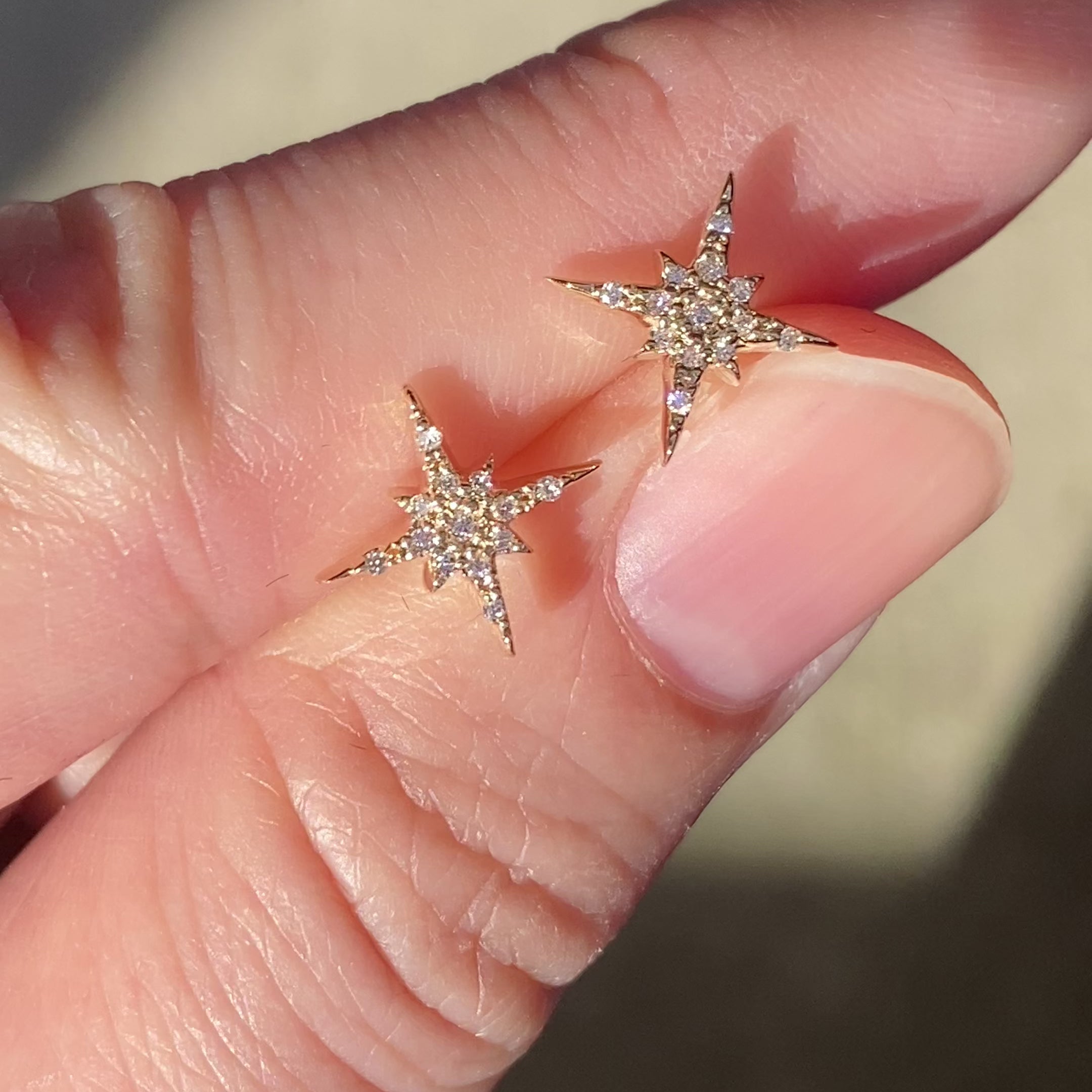 Starburst earrings small