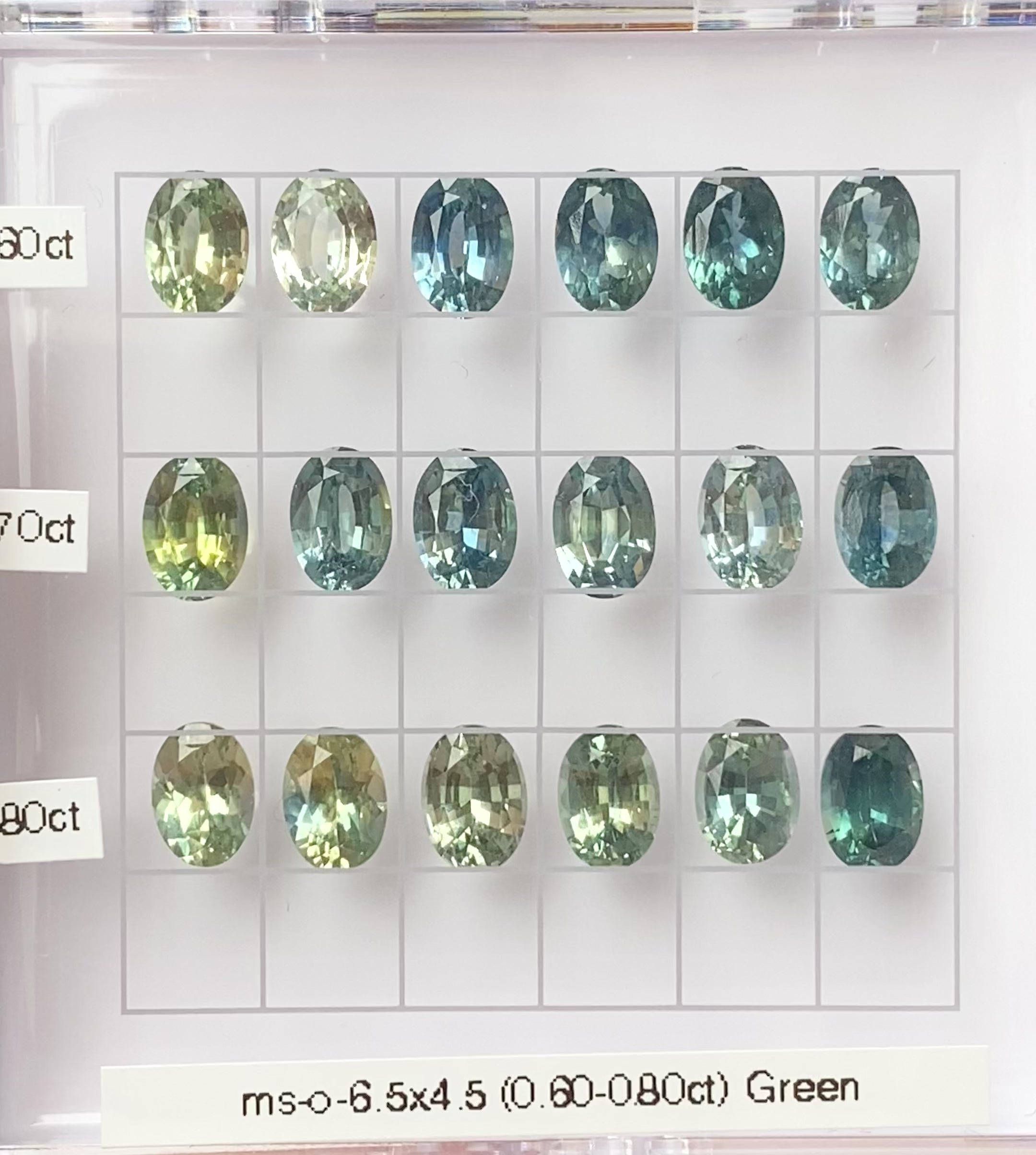 0.60-0.80ct Calibrated Oval Montana Sapphires (6.5mm)