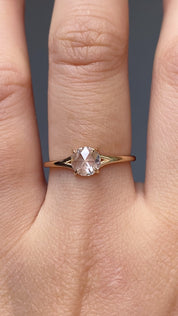 Kylie Ring, 0.50ct Round Rose Cut Diamond, 14k Yellow Gold (One of a kind)